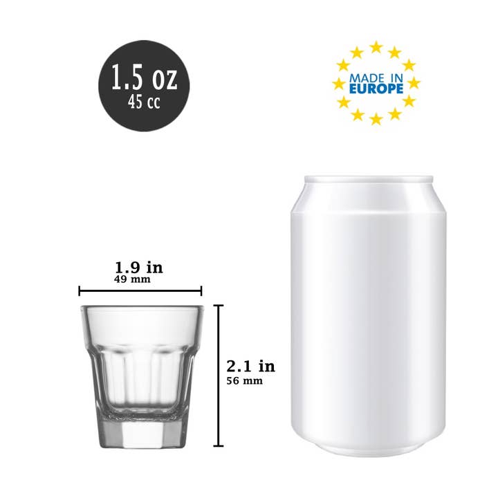 Hakan – Großhandel Cocktail-/Schnapsglas – Aras Likörgläser 6er-Set, Schnapsglaswaren, 1,5 oz2