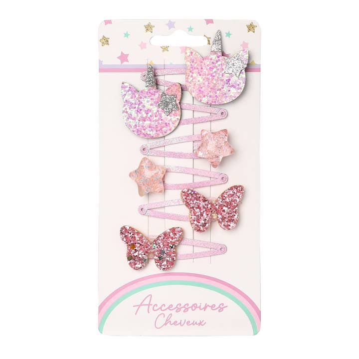 STELLA GREEN - Wholesale Hair Clip - Kids - Set of 6 Hair Clips – Whimsical Sparkle10