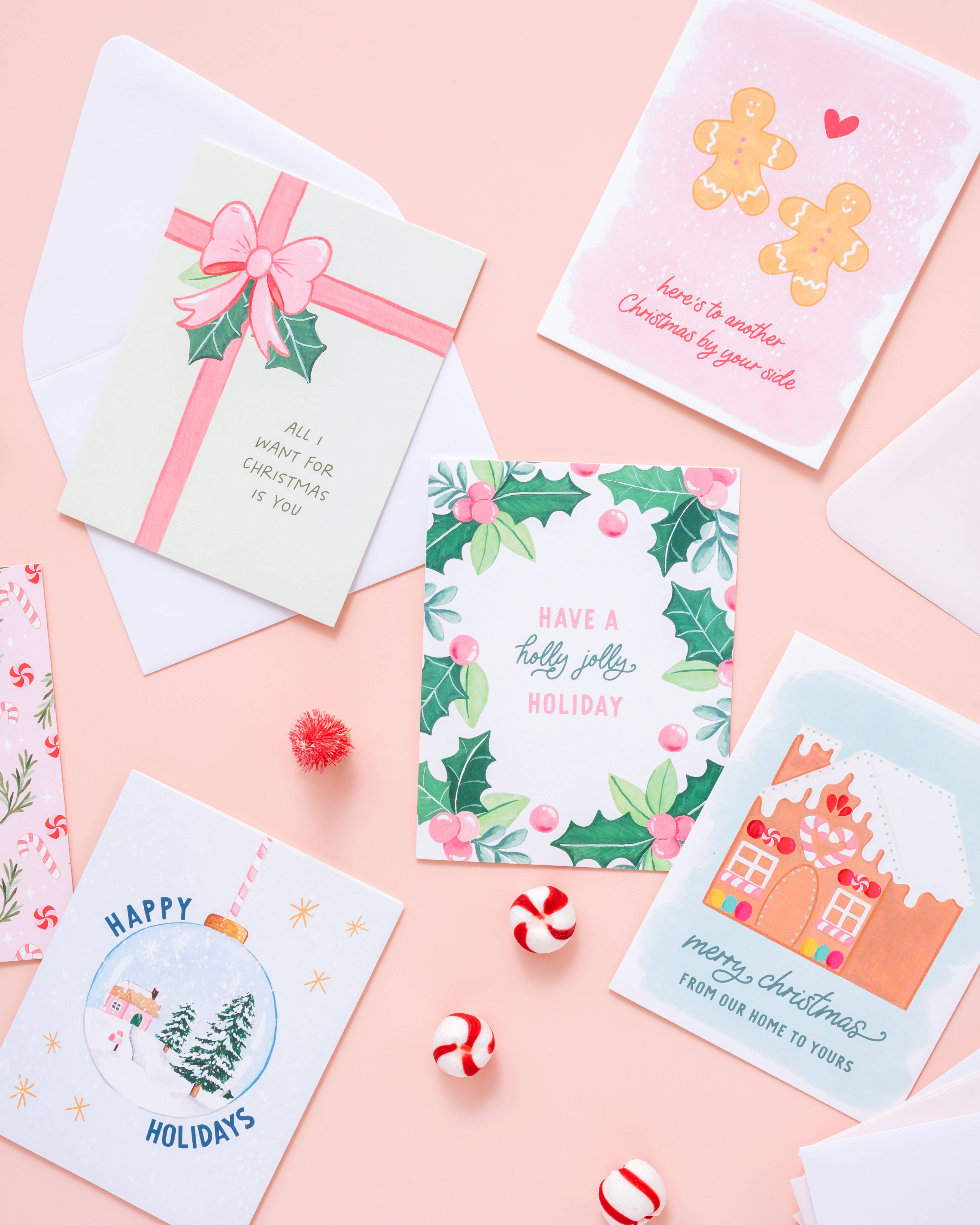 Isabella MG - Wholesale Christmas Card - Merry Pink Christmas | Pinkmas Christmas Greeting Card5