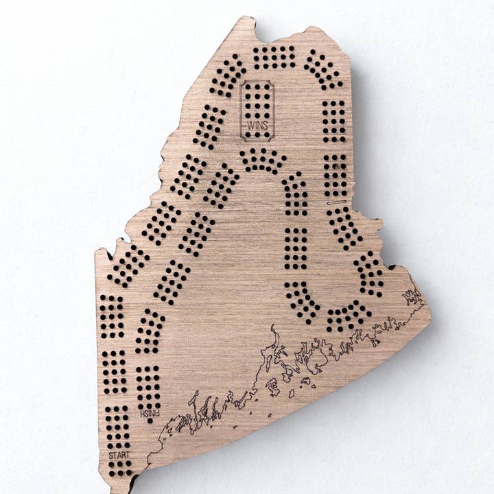 Maine Cribbage Board Set for wholesale by Nautically Northern