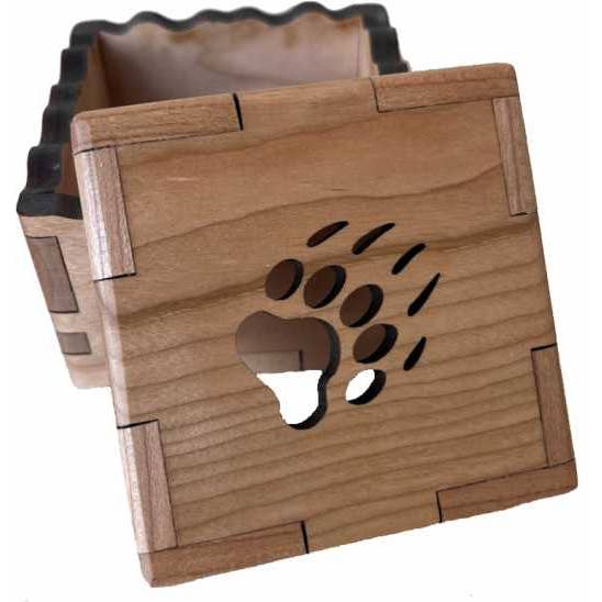 1206-1 Bear Claw Box for wholesale by Wood You Tell Me, Inc.