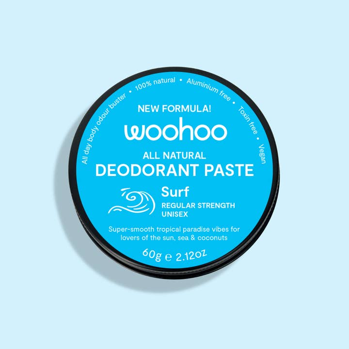 Woohoo All Natural Deodorant Paste (Surf) 60g - NEW FORMULA for wholesale by Woohoo Body