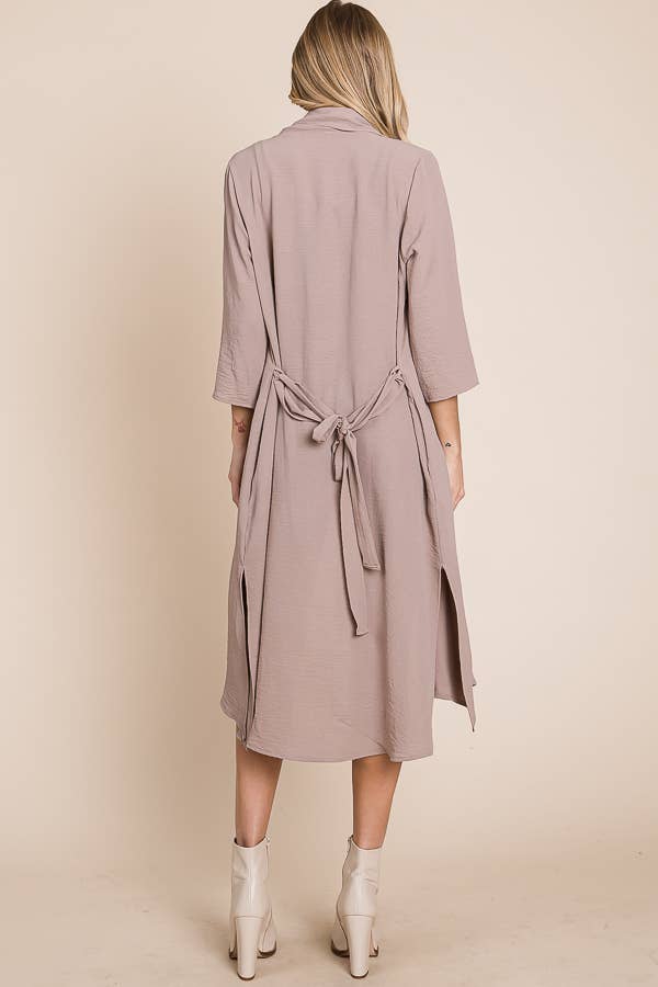 JADE BY JANE - Wholesale Jacket - Women's - DRAPED FRONT LONG BODY  JACKET18