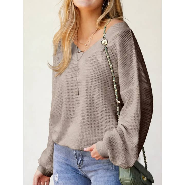 Women’s Knit Top Long Sleeve Slim Fit Sweater for wholesale by ACCITY