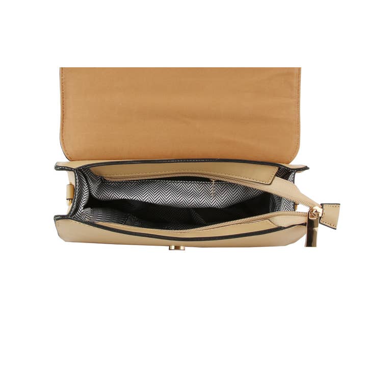 Handbag Factory Corp - Vente Sac à main avec poignée sur le dessus – femme - Sac à bandoulière Top Handle Satchel de taille moyenne7