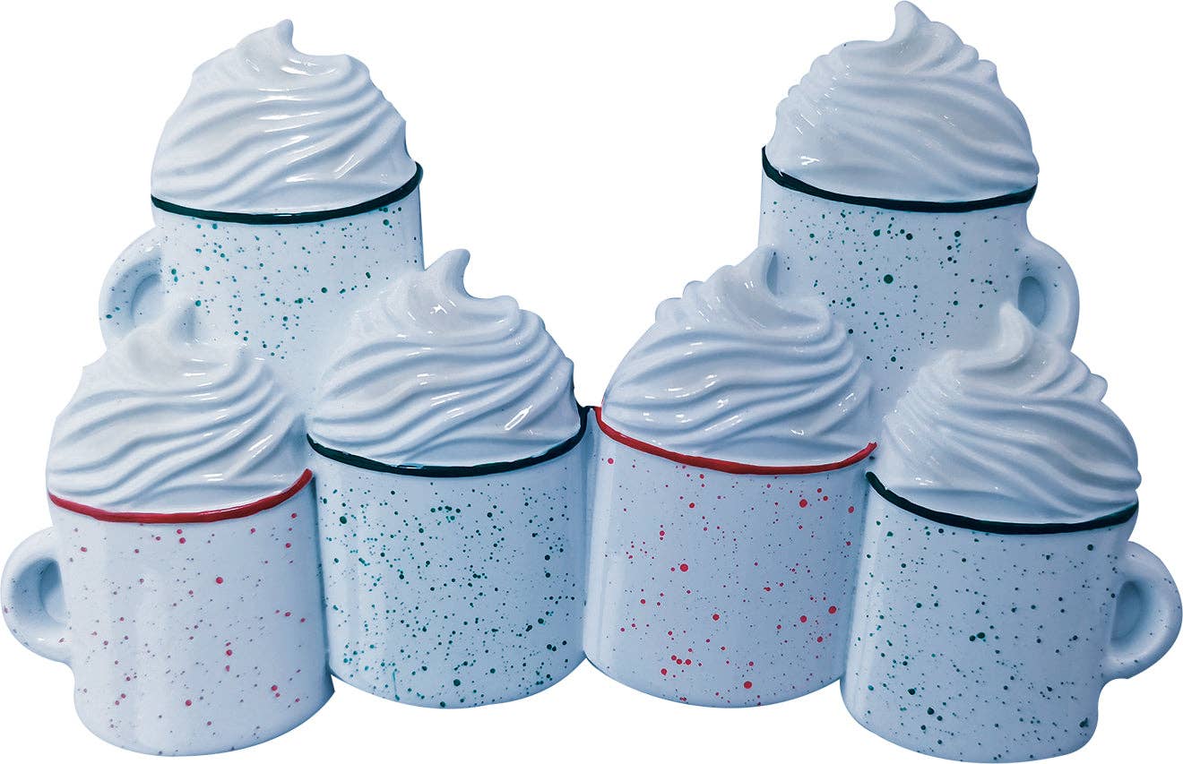 PolarX Ornaments - Wholesale Ornament - Hot Cocoa Family Personalized Ornament4