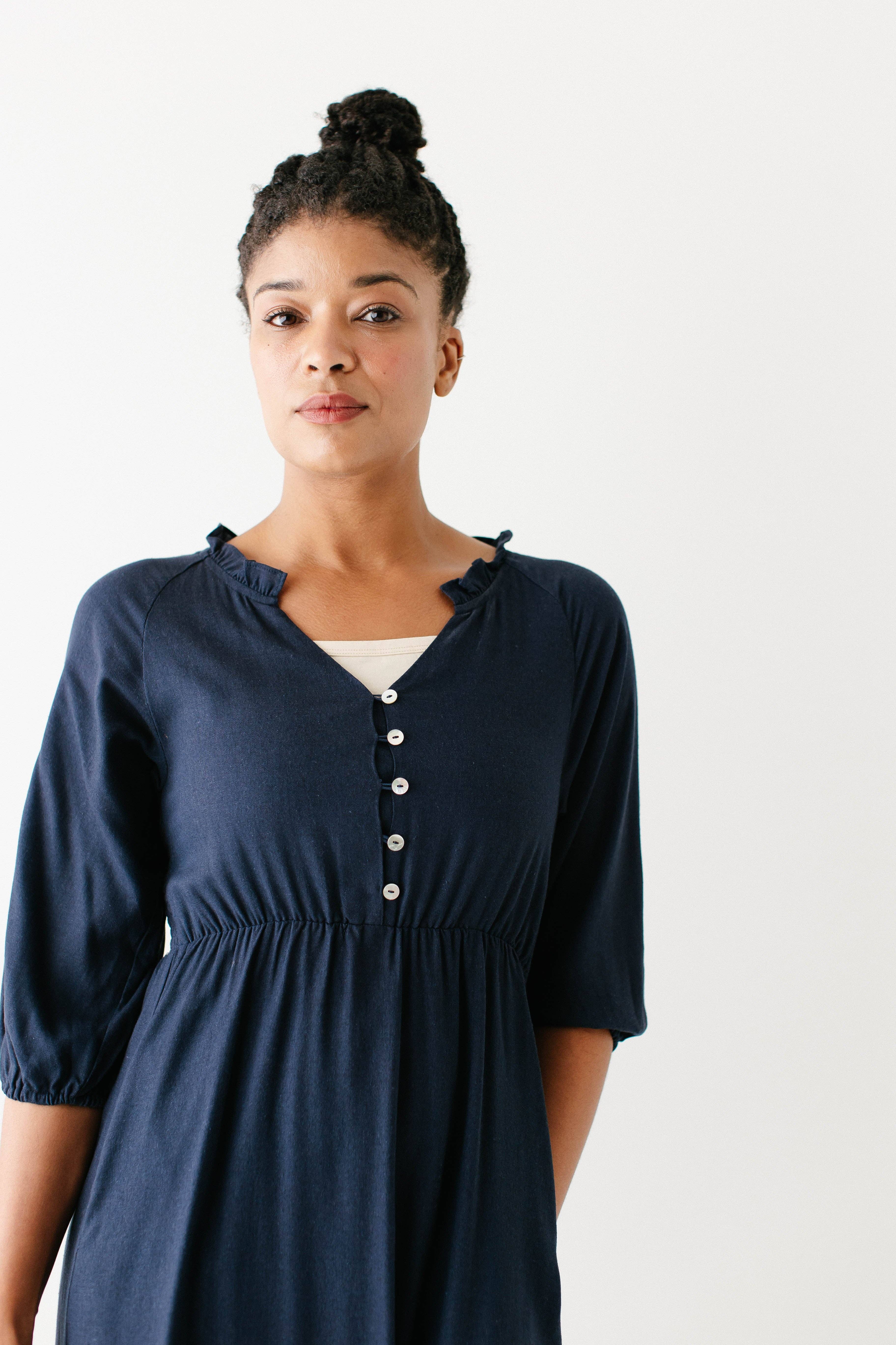 The Main Street Exchange - Wholesale Dress - Women's - 'Kenzi' Ruffle Detail Maxi Dress9