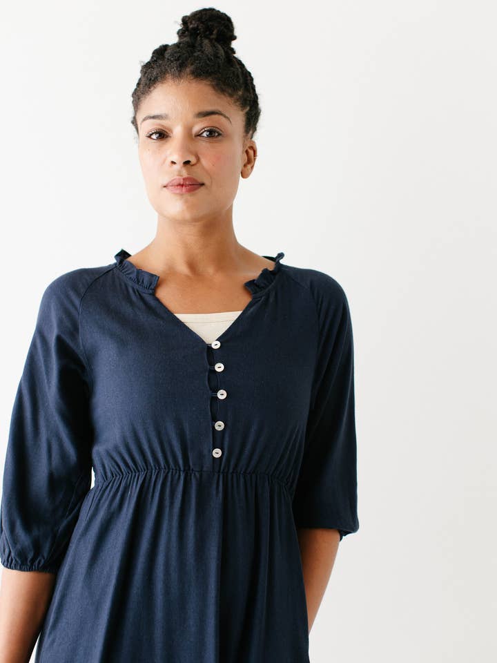 The Main Street Exchange - Wholesale Dress - Women's - 'Kenzi' Ruffle Detail Maxi Dress9