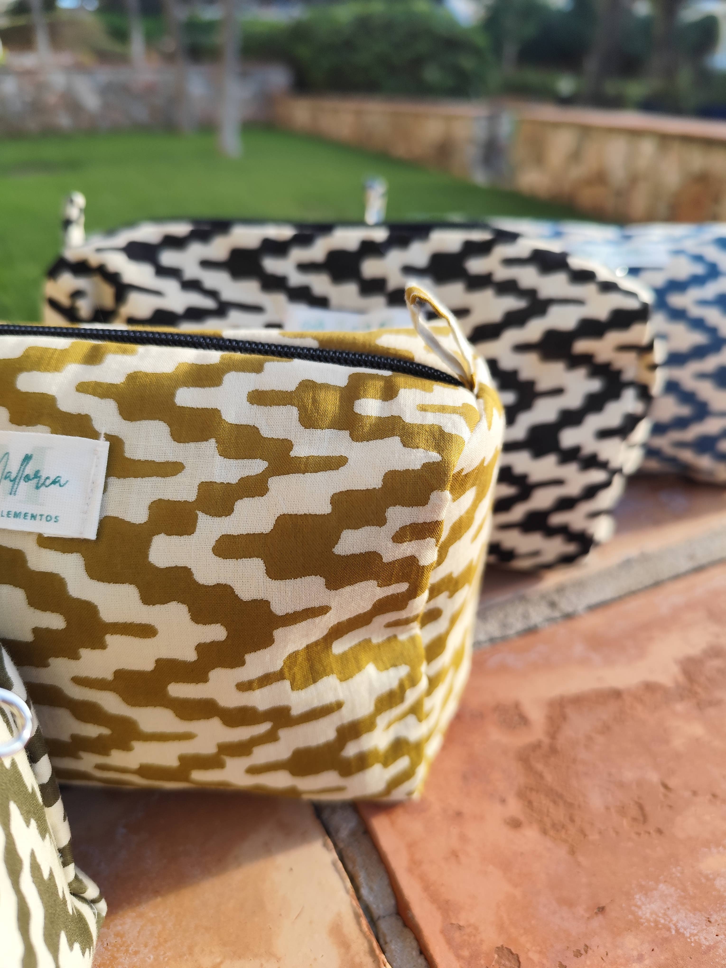 Maya Mallorca - Wholesale Clutch Bag - Women's - BLOCK PRINT COTTON CLUTCH PACK VALLDEMOSA COLLECTION4