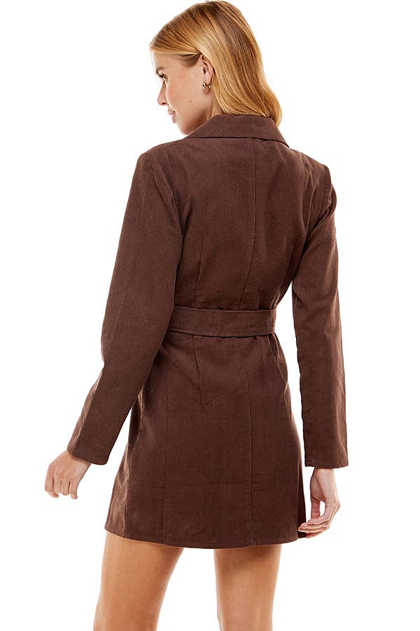 ACOA COLLECTION – Engroshandel Kjole - Dame – Bælte Blazer Kjole16