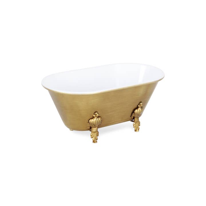Cheungs Home Decor - Wholesale Bath Caddy - Lavande Metal Fleur-de-Lis Tub Decor - Gold