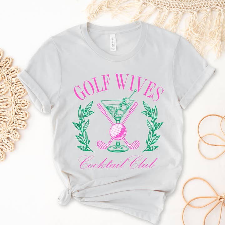 Golffruar | Social Cocktailklubb | Bella Canvas T-shirt för wholesale av The American Honey