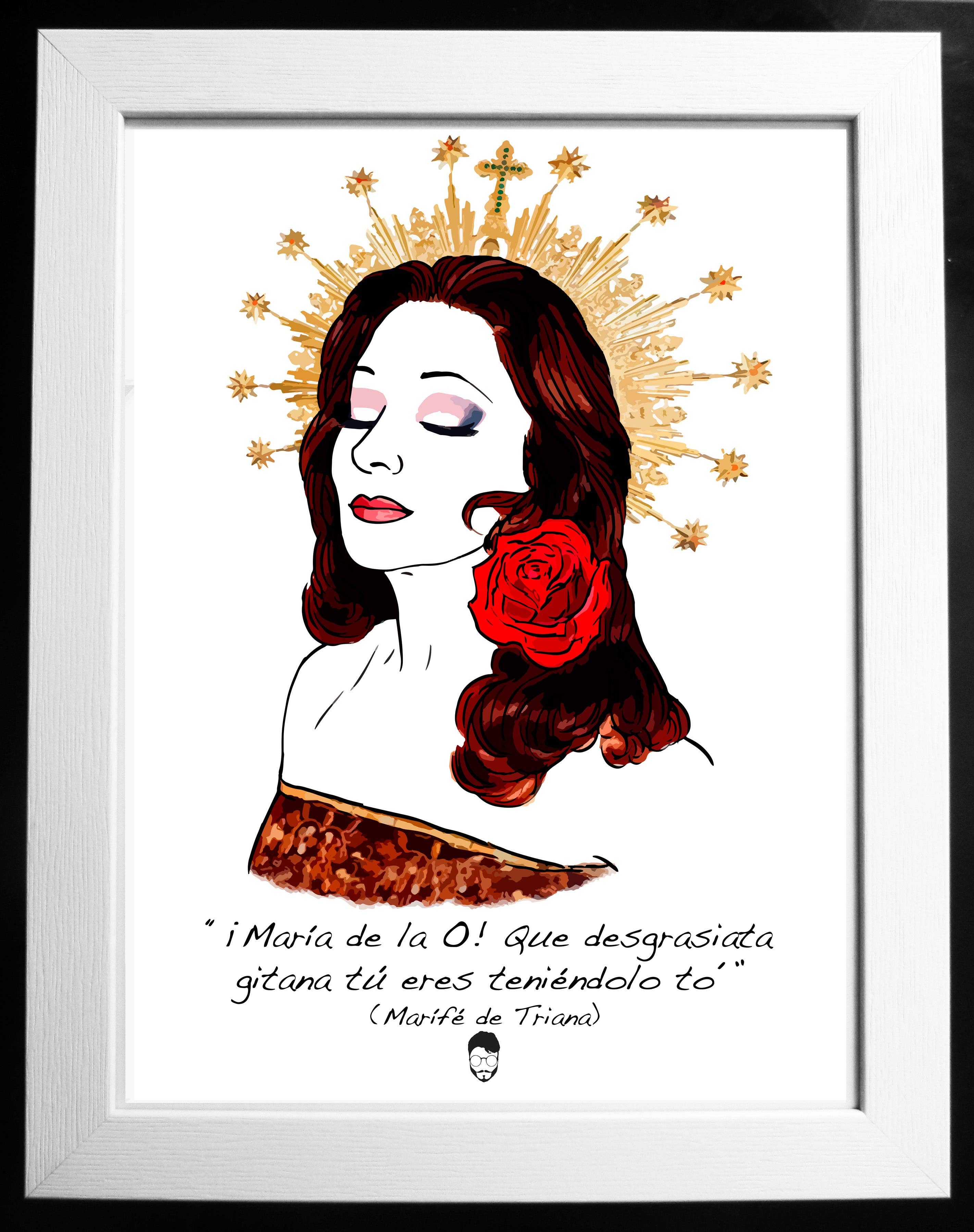 El loco del Pelo Rizo - Wholesale Art Print - Marifé de Triana0