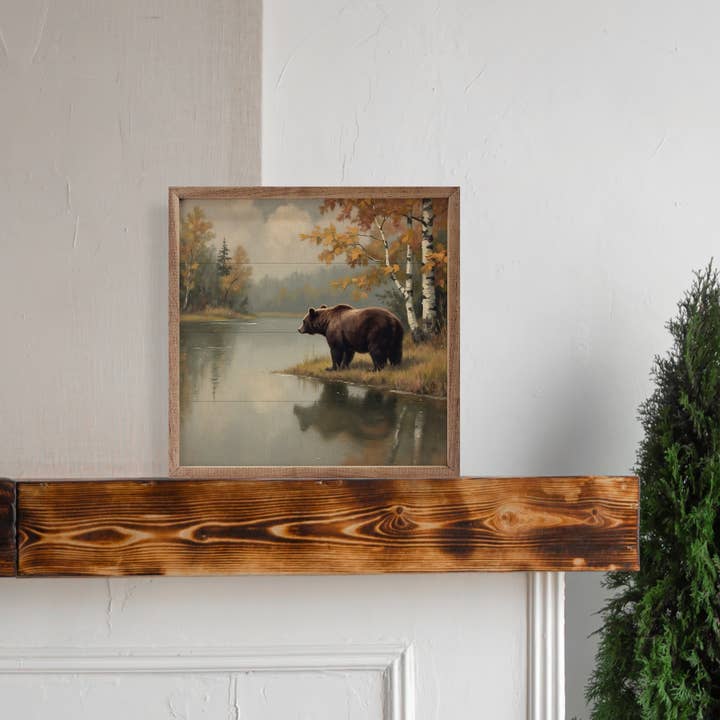 Kendrick Home - Wholesale Sign - Brown Bear at Mountain Lake1