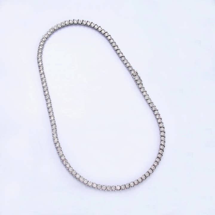 Buet S-Link Tennis Kæde Halskæde CN-21WA3028 CN-21WA3029 for engroshandel hos Simply Jewels