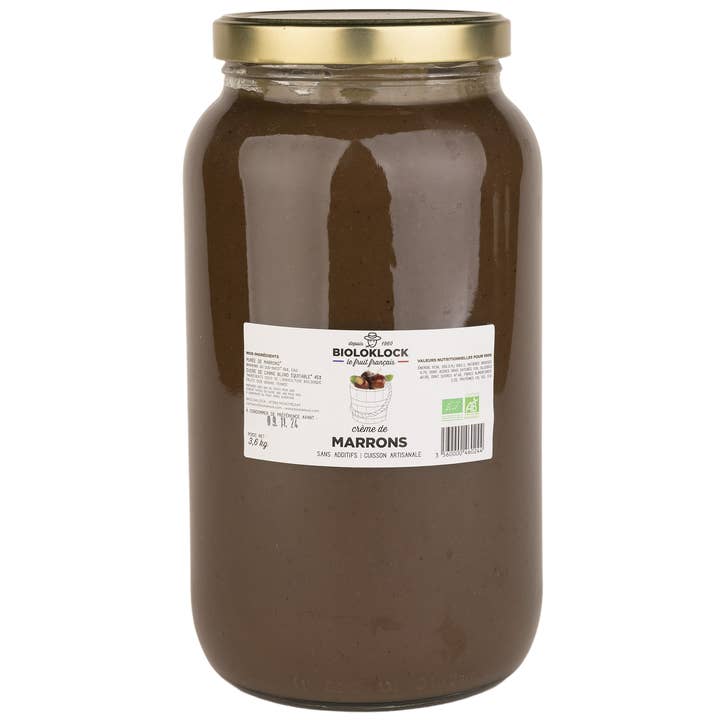 Bioloklock – Engroshandel Marmelade – Kastanje creme 3,6 kg