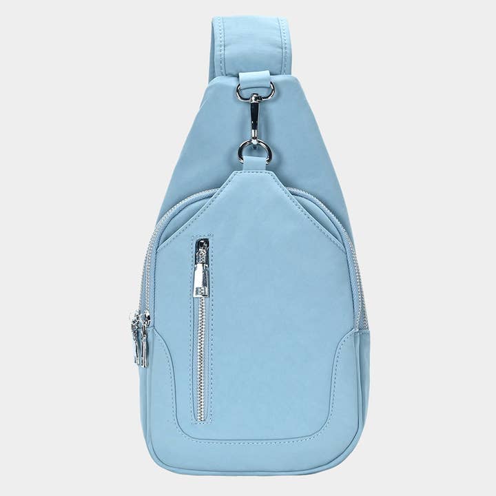 Sensibling Corp. - Wholesale Crossbody Bag - Women's - Adjustable Strap and Zipper Pockets Sleek Sling Backpack3