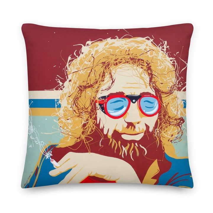 Jerry Après Ski Pillow for wholesale by Uptripping (Shannon Foley Henn)