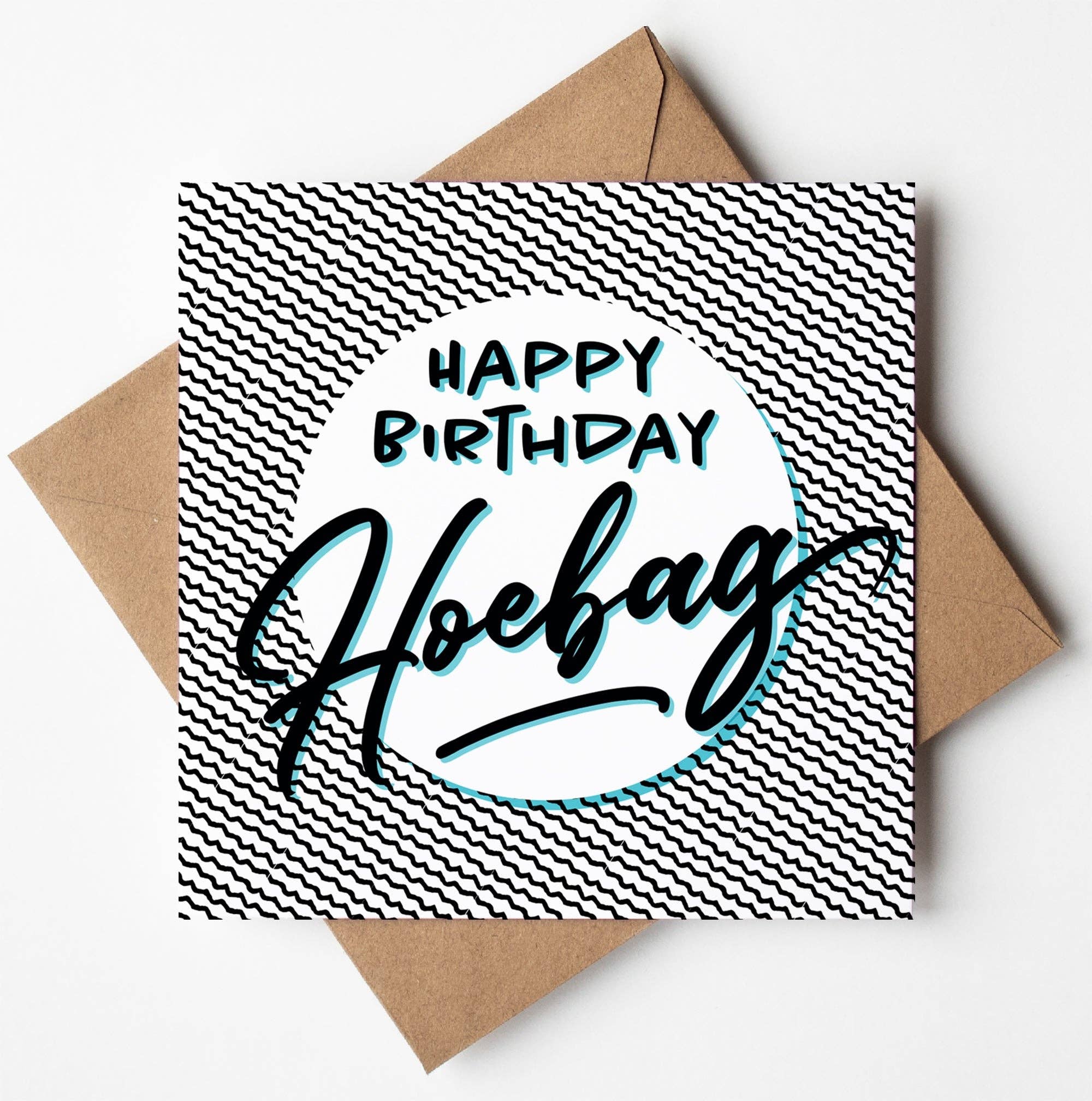 Sweary Card Lady – wholesale Birthday card – Happy Birthday Hoebag Card (Pack of 6)0