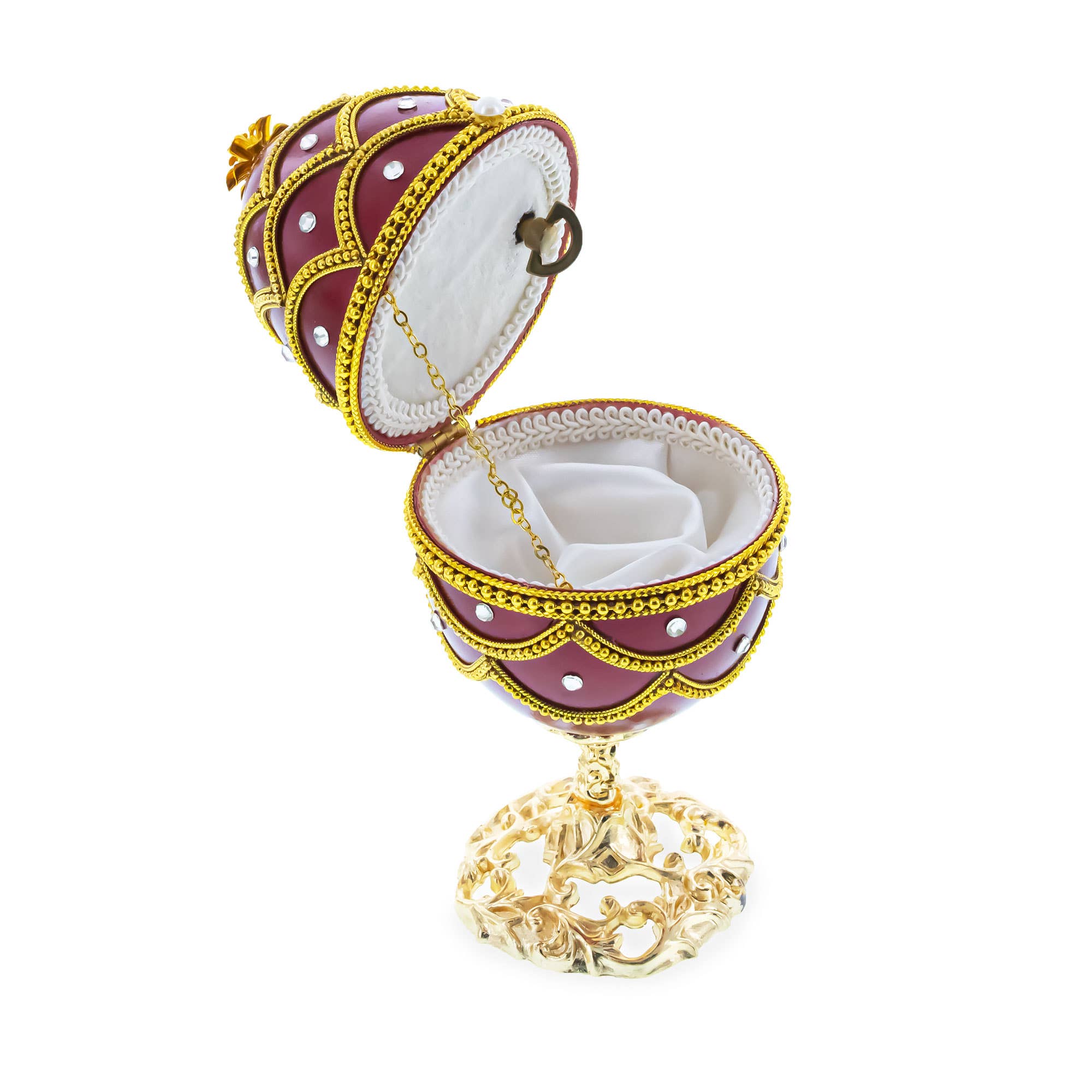 BestPysanky - Wholesale Decorative Figurine - Real Eggshell Royal Inspired Musical Easter Egg 5.4 Inches3