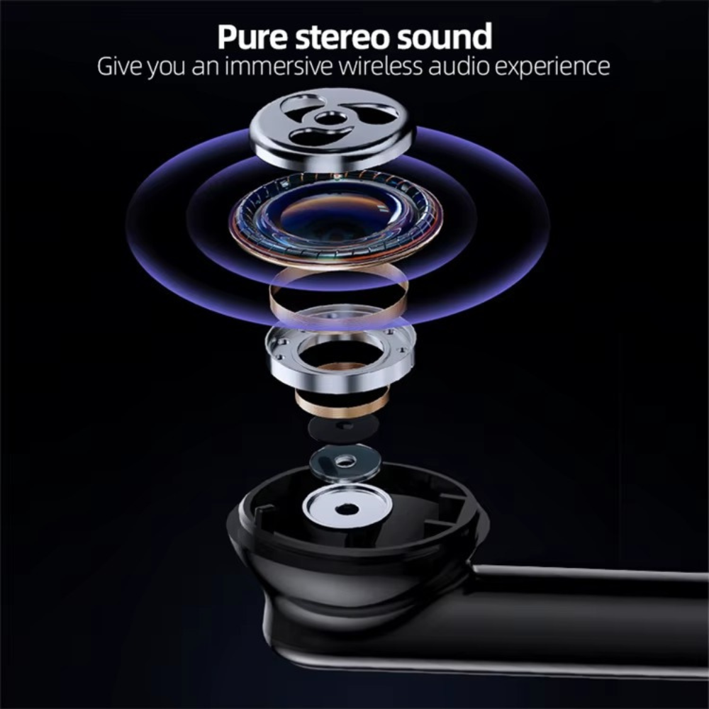 Rite Distribution - Wholesale Headphones - Pro 20 Plus Wireless earbuds Black1