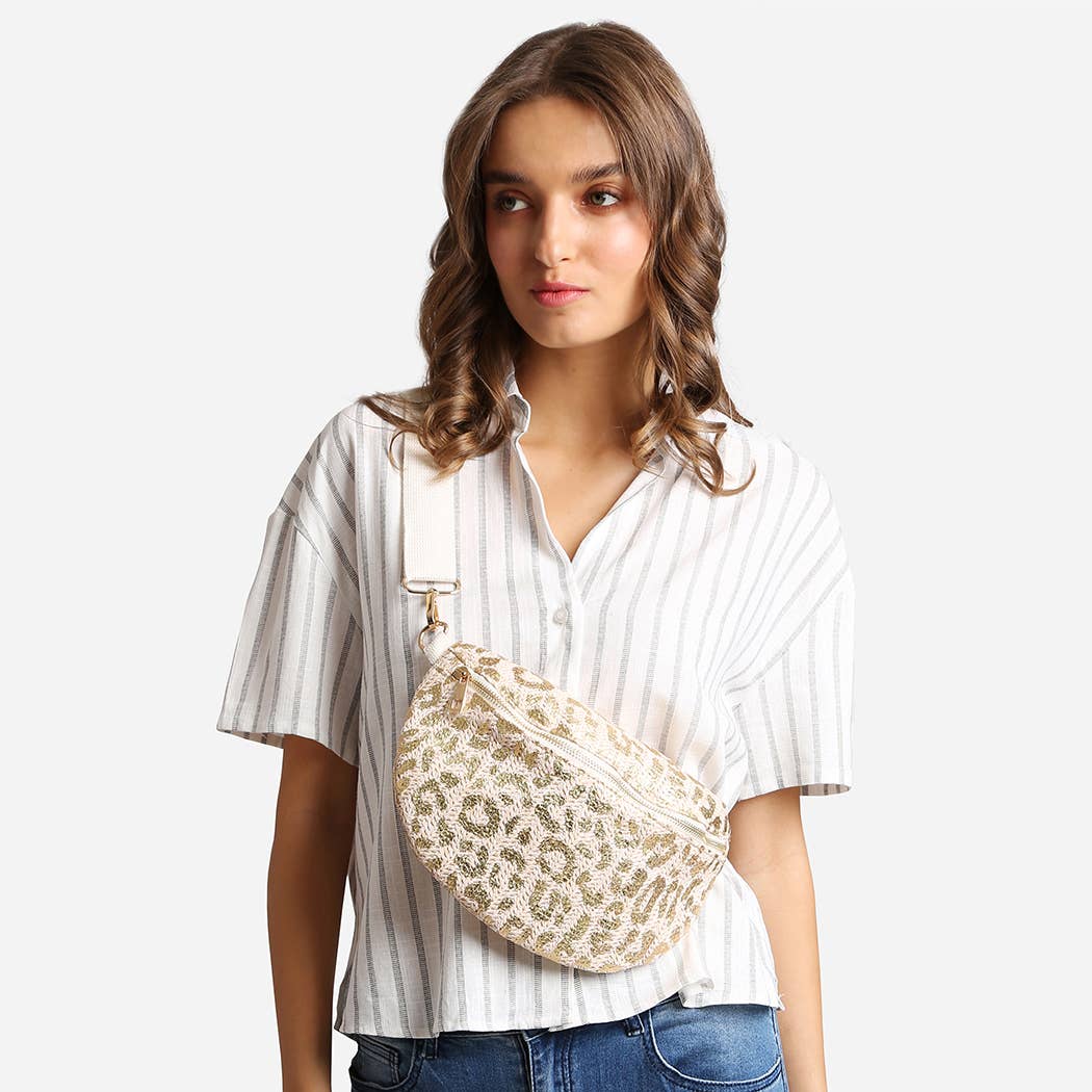 Fashion City - Wholesale Belt Bag - Women's - Leopard Pattern Adjustable Crossbody Belt Bag12