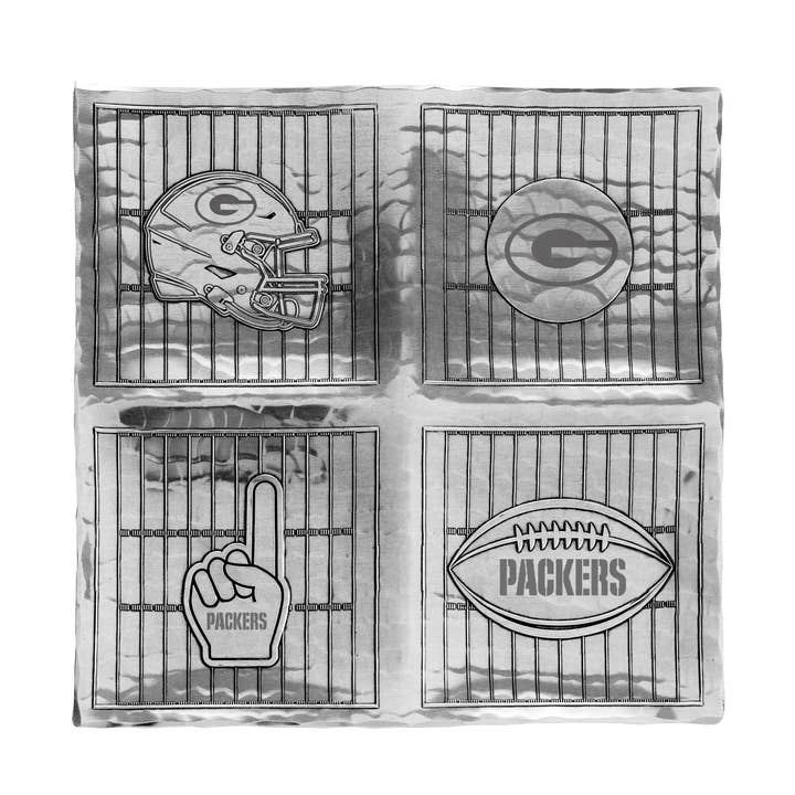 Plateau de service quadruple pour jour de match des Green Bay Packers pour la vente par Wendell August