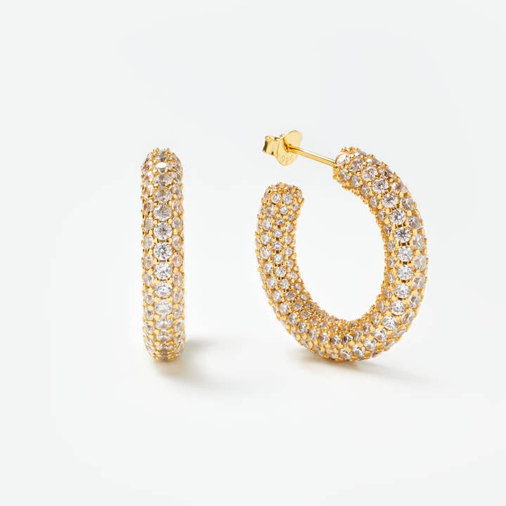 Viola Hoop for wholesale by GLAM & GLORY Jewels made with love