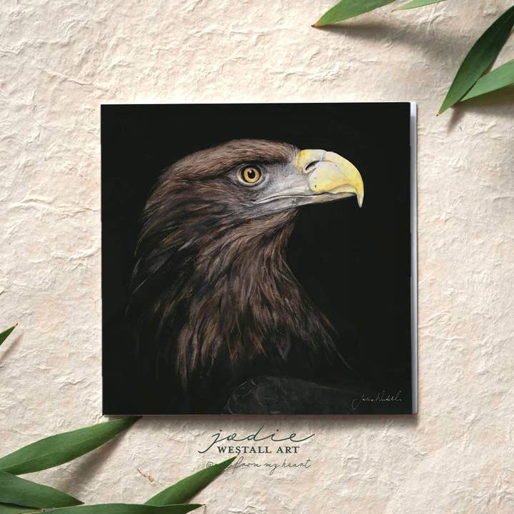 'Talento de Águila' - Tarjeta de felicitación para venta al por mayor de Jodie Westall Art