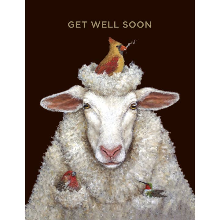 Get Well Sheep for wholesale by Hester & Cook - Stationery