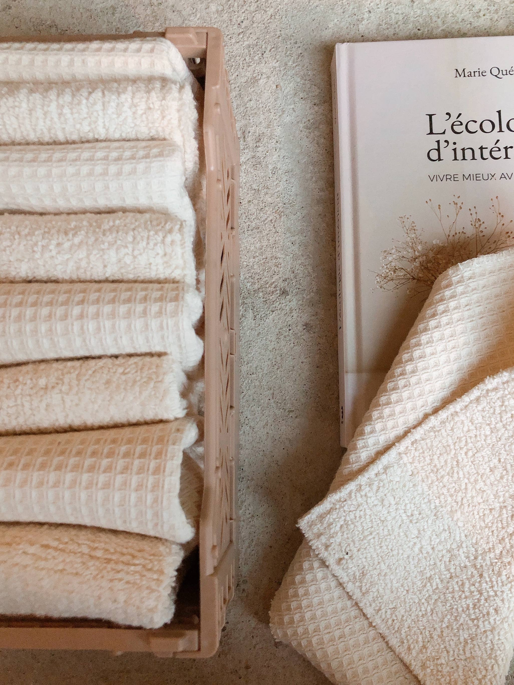 Maison Sauvage – Engroshandel Køkkenhåndklæde – Økologisk bomulds klud til flere formål, 2 stk.1