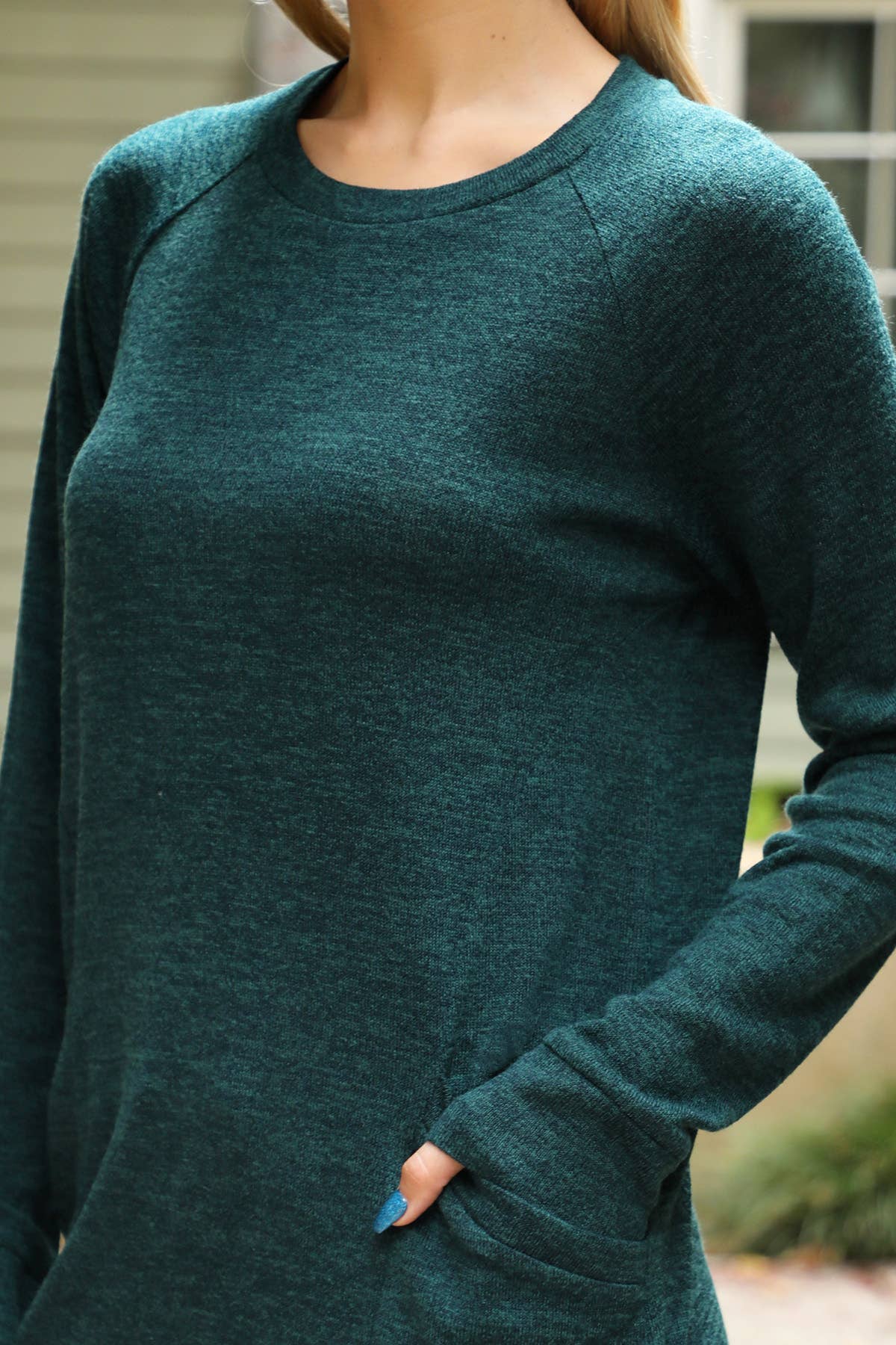 You & Me - Vente Haut en maille – femme - HAUT À MANCHES LONGUES EN TRICOT EN V YMT20078V38