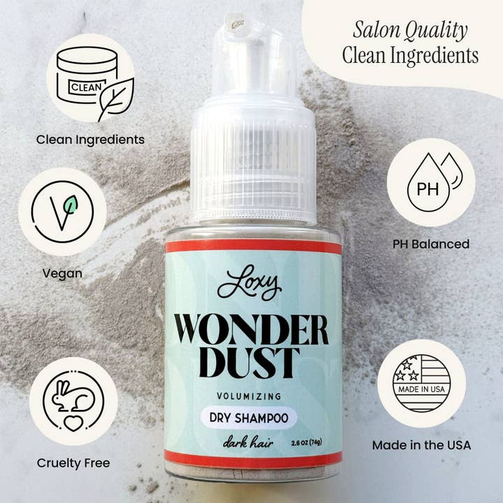 Loxy - Wholesale Dry Shampoo - Wonder Dust Dry Shampoo: Oil-Absorbing, Volumizing Powder for Light, Brown & Dark Hair4