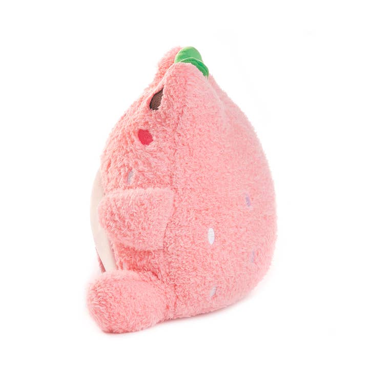 Cuddle Barn, Inc. - Vente Peluche – enfant et bébé - Wawa aux fraises (peluche douce et mignonne grenouille rose kawaii)2