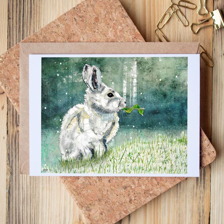 First Snow - greeting card for wholesale by Found & Rewound