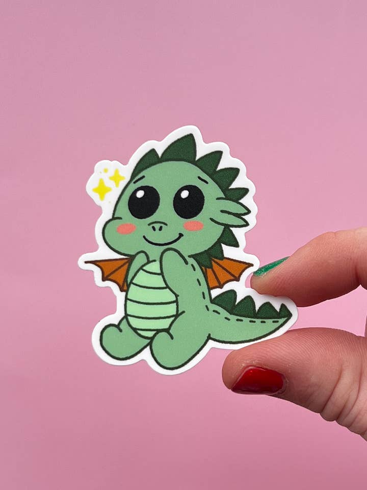 Cute Dragon Sticker for wholesale by Uplifter Sticker