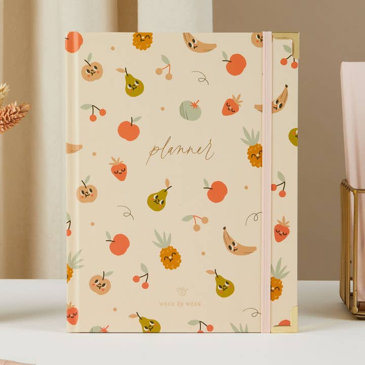 Undated Weekly Planner - Tutti Frutti - diary gift for wholesale by Blush And Gold