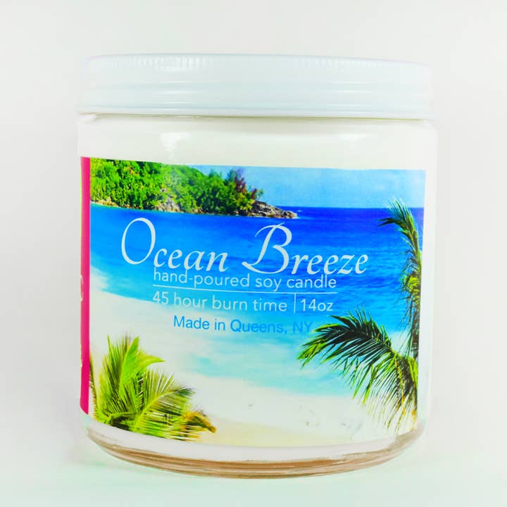 Ocean Breeze Candle for wholesale by Lilly's Kitchen NYC
