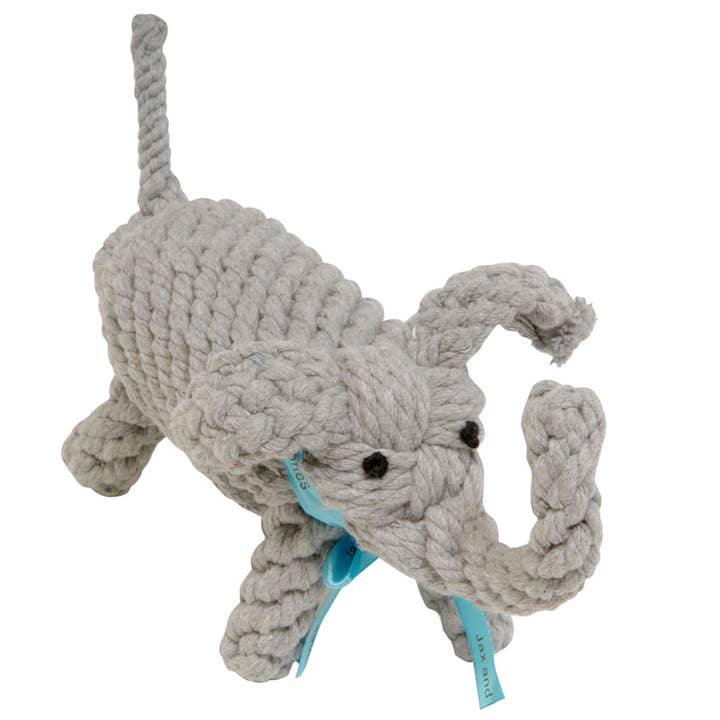 Elephant Rope Dog Toy (Jumbo - 13") for wholesale by Jax & Bones