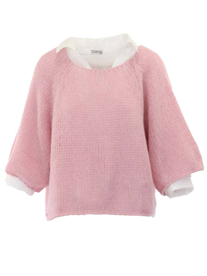 Cadenza Italy Ltd - Wholesale Knit Sweater - Women's - Alpaca Blend Swing Jumper