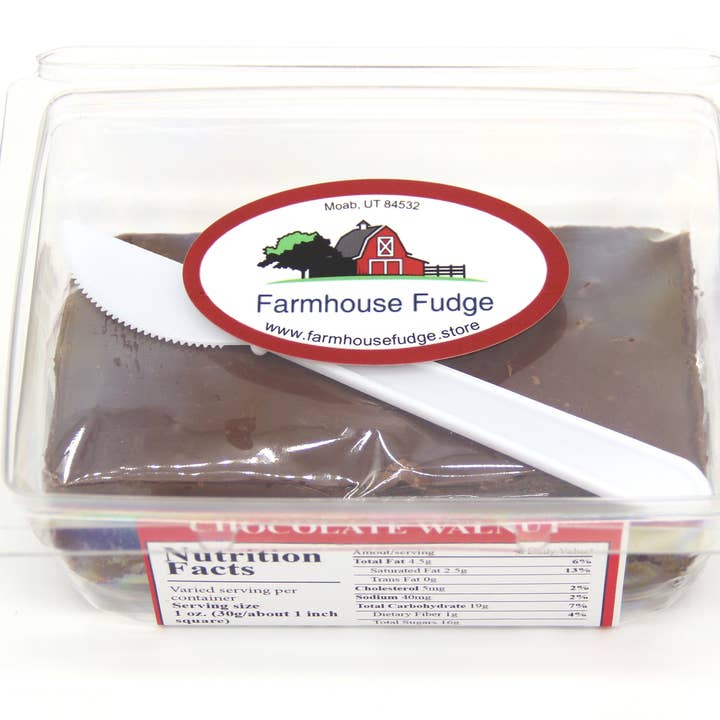 Farmhouse Fudge - Wholesale Fudge - Chocolate Walnut Fudge 8 oz.3