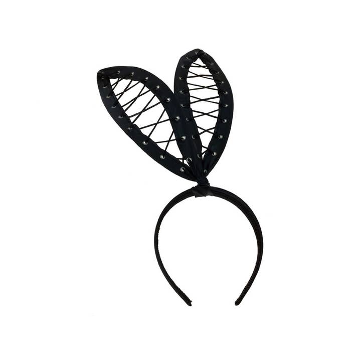 KBW Global Corp. - Wholesale Fashion Headband - Unisex - Lace-Up Bunny Ears Headband