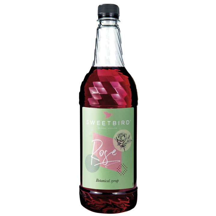 Sweetbird Rose Syrup 1 litre for wholesale by Fontana Coffee & Tea