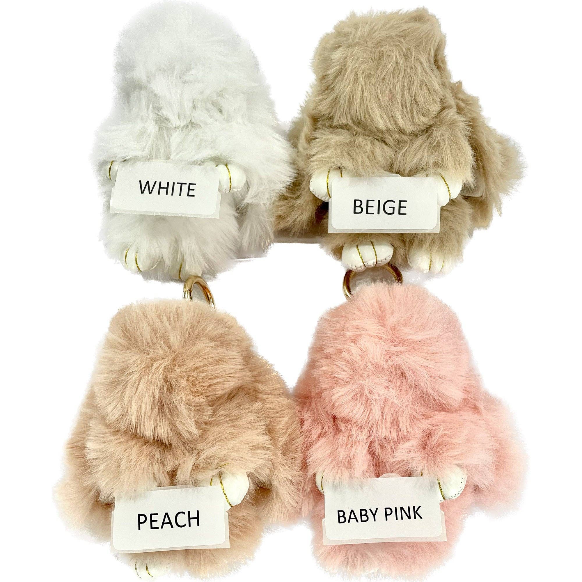 TAPA fashion - Wholesale Keychain – Women's - Small Rabbit Pom Pom Key Chain KC0225-5 (3PC)16