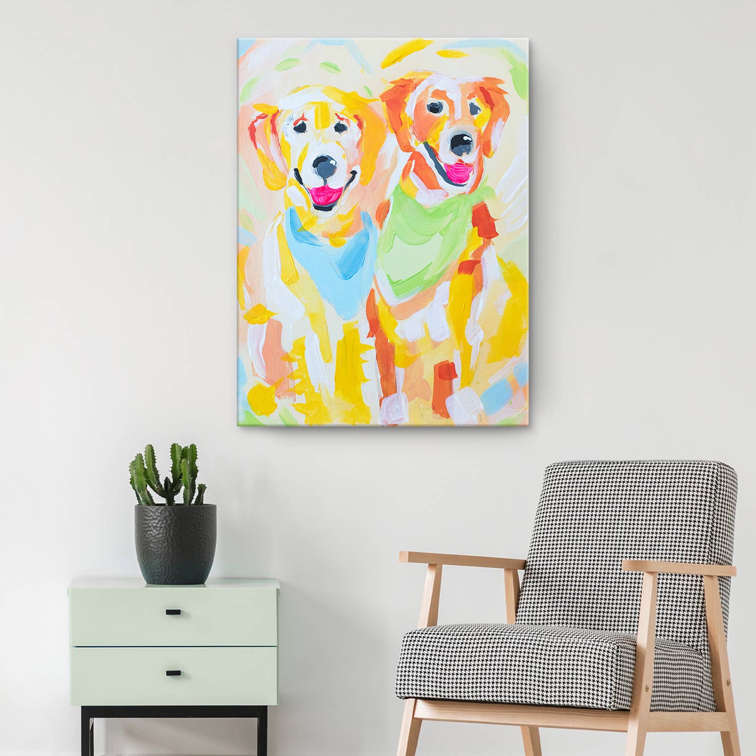 Ready2hangart, Inc. - Wholesale Canvas Art - Retriever Duo' Pet Canvas Wall Art by Brandon Thomas2