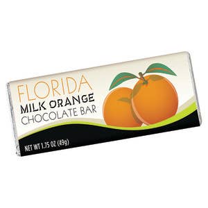 Florida Milk Orange Chocolate Bar 24/1.75OZ for wholesale by L&F Universal Goods