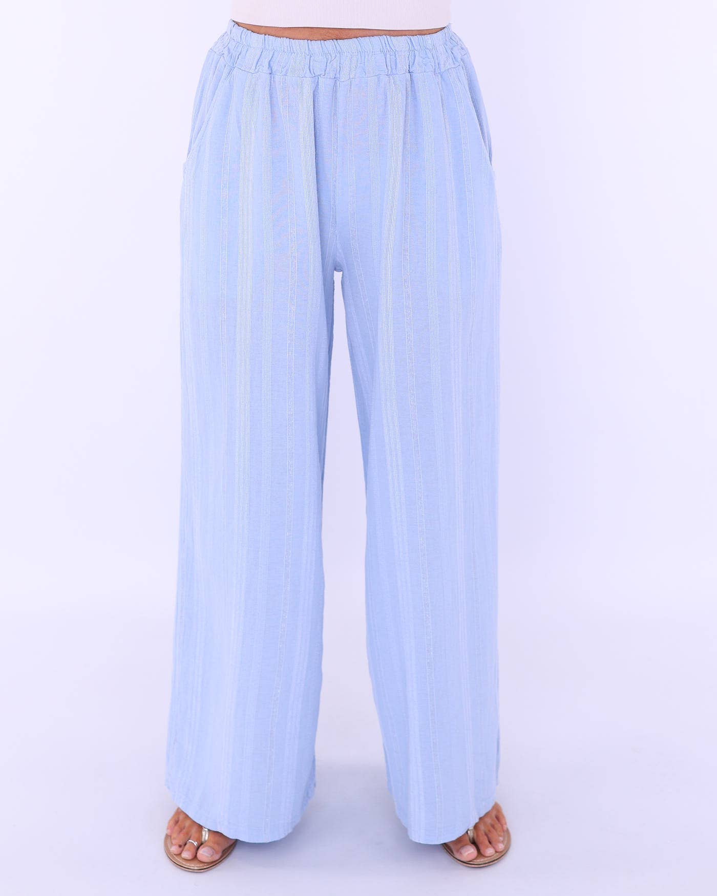 Cadenza Italy Ltd – wholesale Pants – Women's – Cotton Straight Leg Trousers5