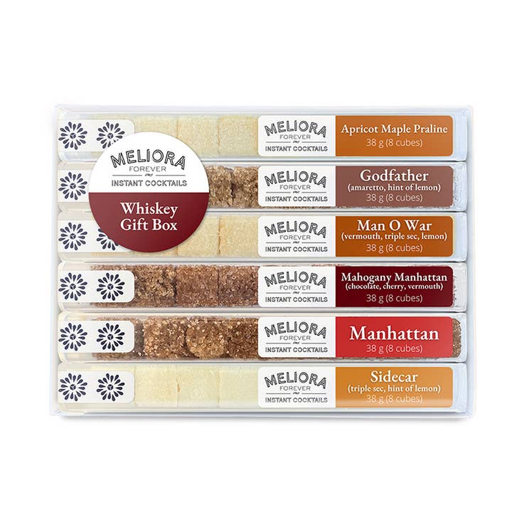 Whiskey Gift Box for wholesale by Meliora Forever Instant Cocktails