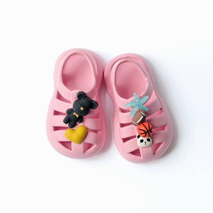 BOXBO - Wholesale Sandals - Kids - Water Sandals Pink with Built-in Mini Toys 0