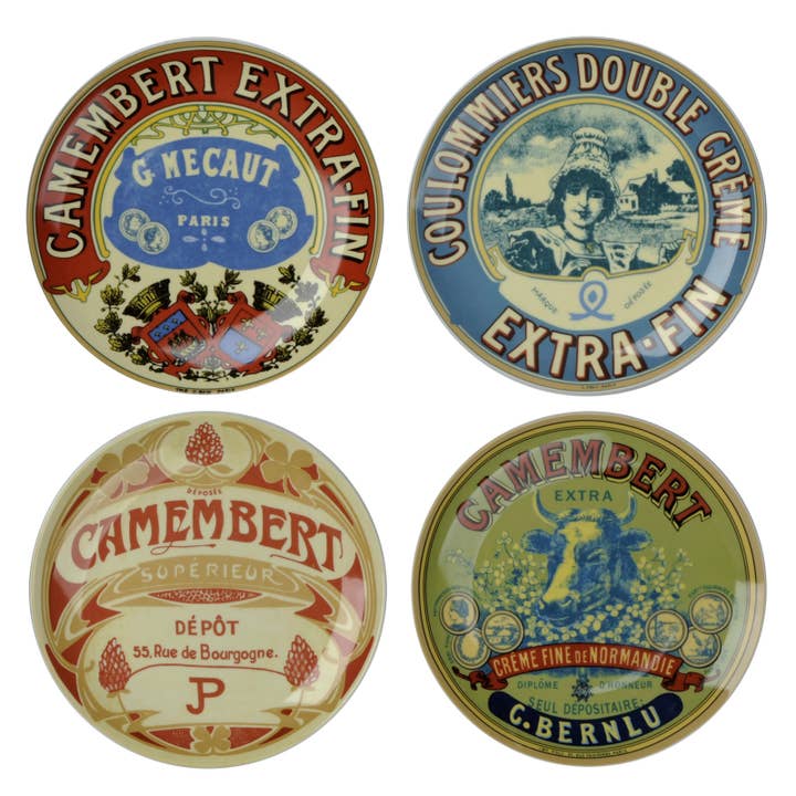 Set of 4 Classic Camembert Plates for wholesale by The DRH Collection Ltd